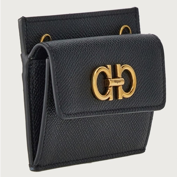 Ferragamo Gancini credit card holder crossbody - Picture 4 of 10